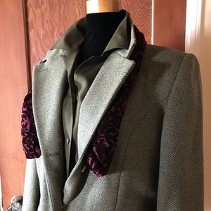 Gorgeous Orvis Blazer Suede Lined Collar 12 EUC!